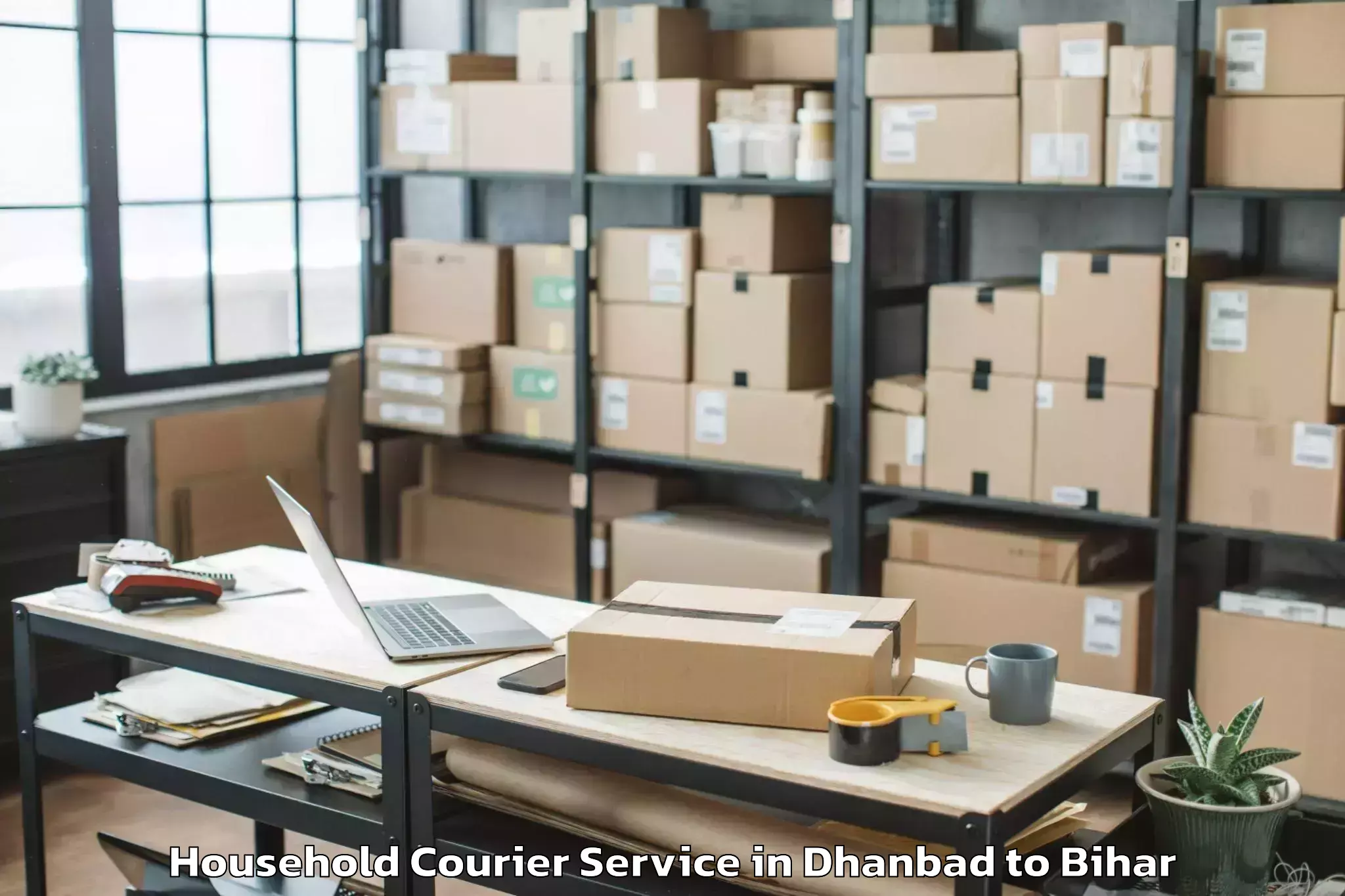 Efficient Dhanbad to Chiraia Household Courier